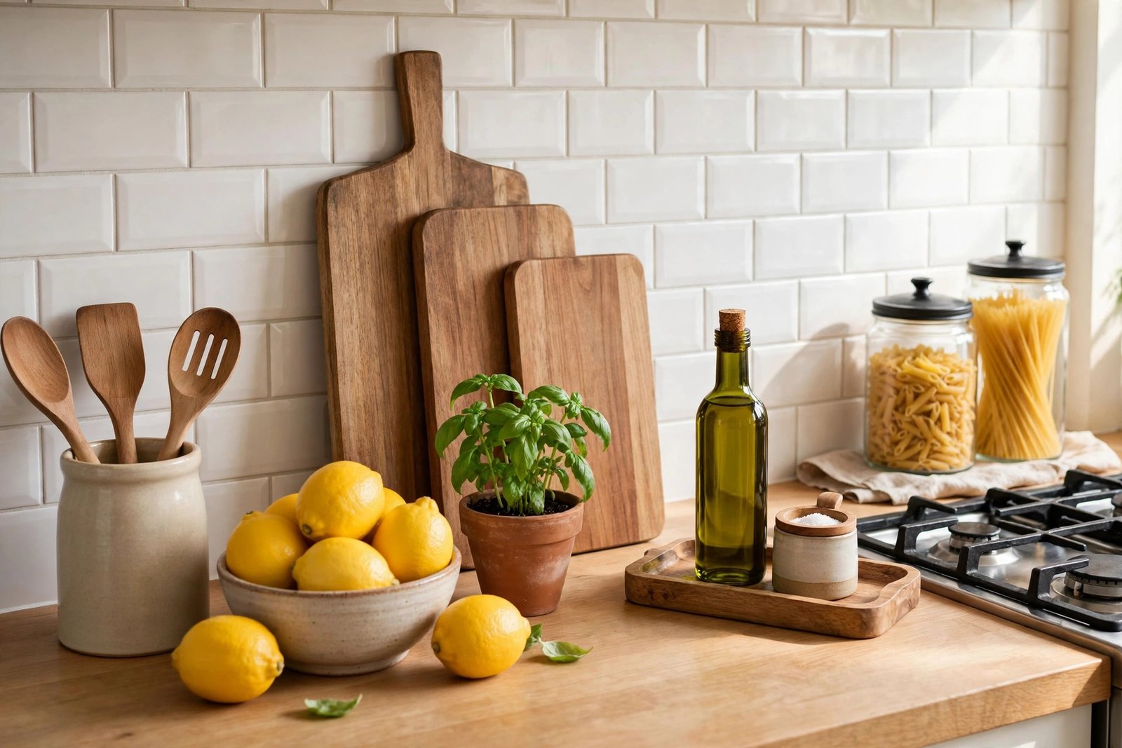 17 Kitchen Countertop Decor Ideas That Look Stylish, Not Cluttered